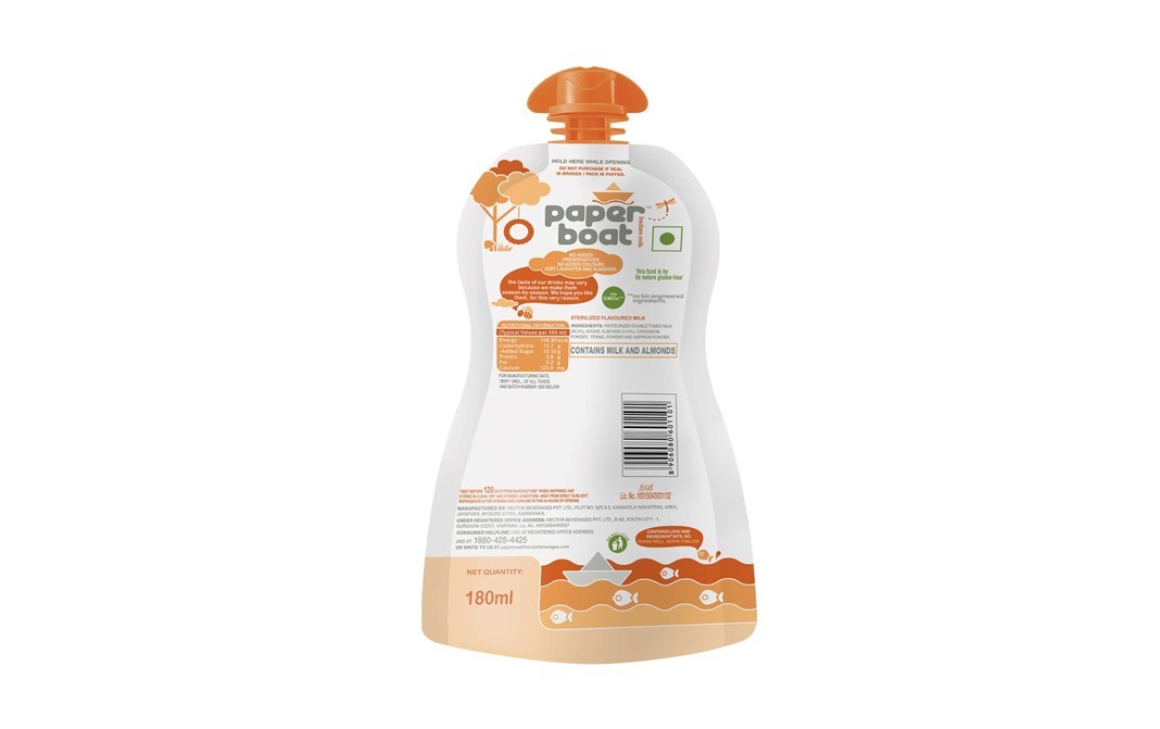 Paper Boat Badam Milk    Pouch  180 millilitre